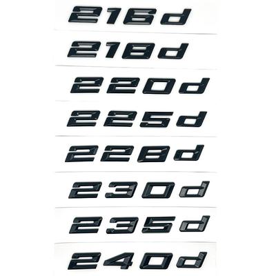 Car Trunk ABS Chrome Letters Badge Emblem Decal Sticker For BMW 2 Series 216i 218i 220i 225i 228i 230i 235i 240i F22 F23 F45 F46