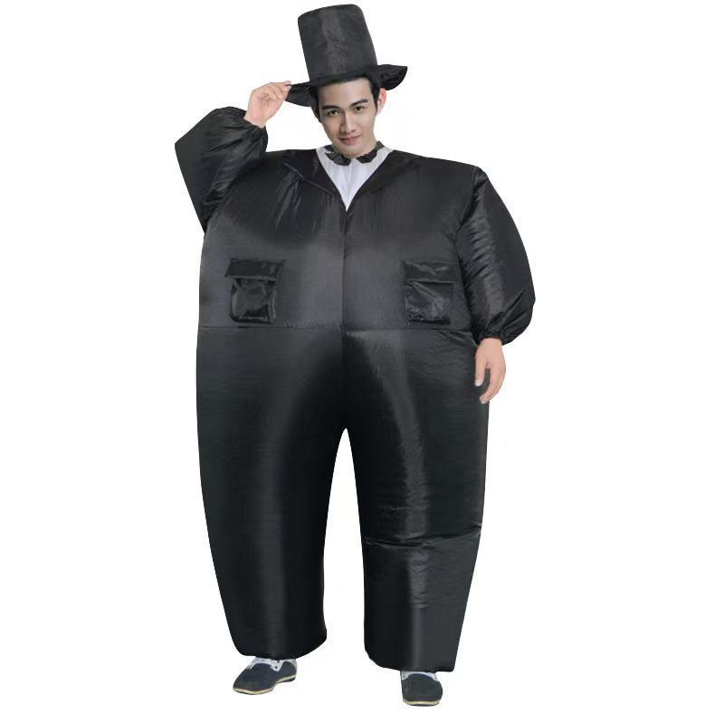 Men's Inflatable Groom Suit Costume for Masquerades, Stag Parties, and Holiday Performances