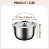 Camping Container Pot Multifunctional with Lid and Handle Camp Cookware for Restaurant BBQ Cooking