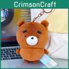 Cute Animal Plush Keychain With Polyester Fiber For Gift Giving And Bag Decor