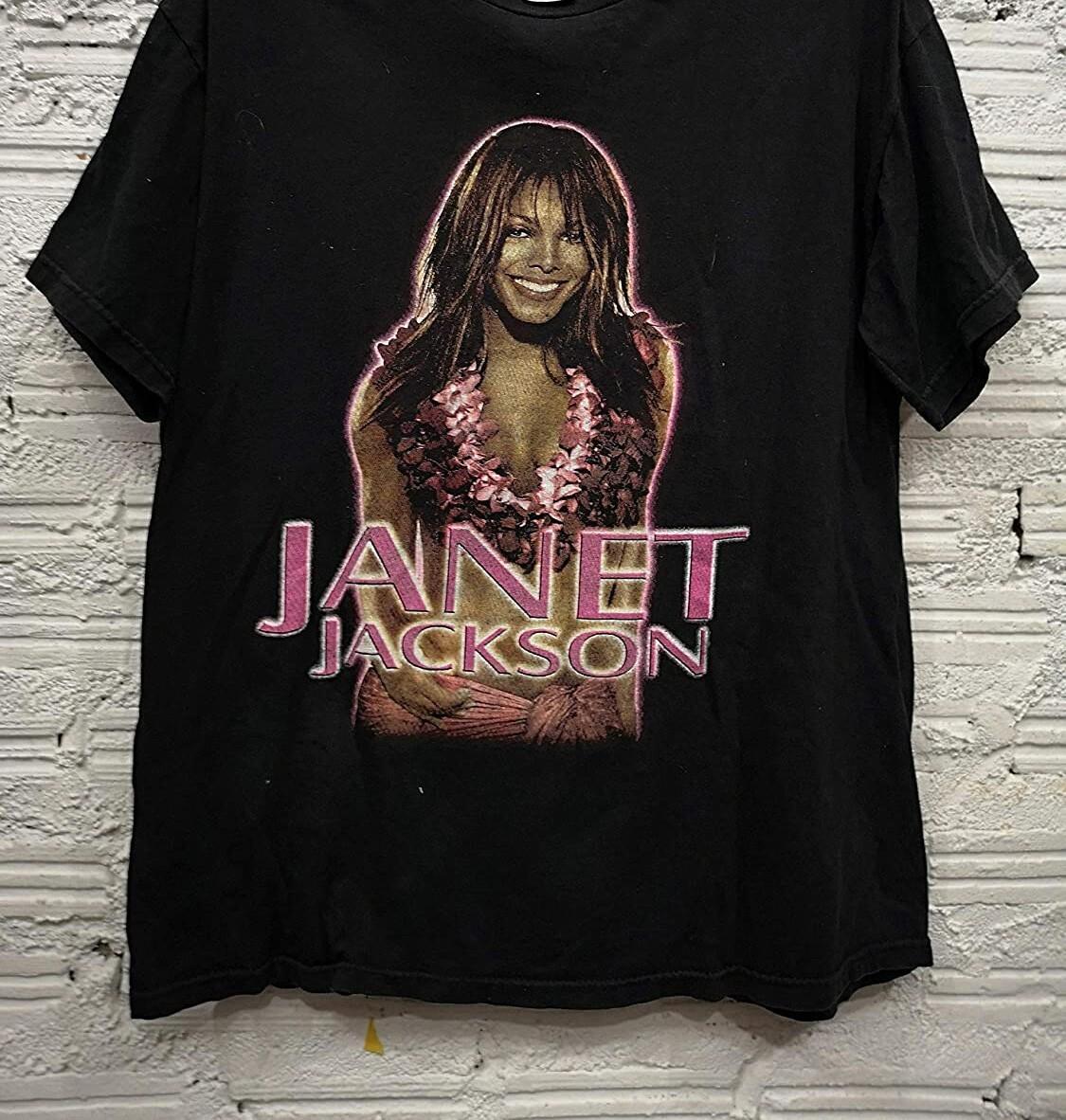Janet Jackson T-Shirt All For You Concert Short Sleeve Unisex All Size T Shirt M