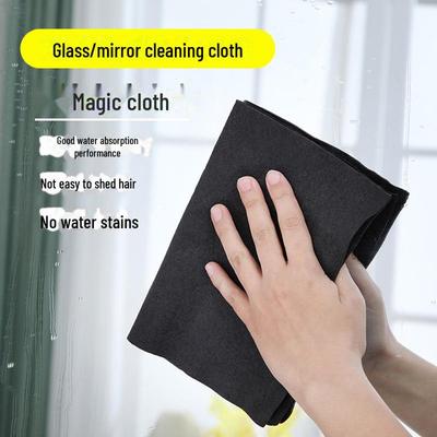Magic Wood Fiber Kitchen Towel: Absorbs Water, Removes Oil, No Shedding, Streak-Free for Glass.