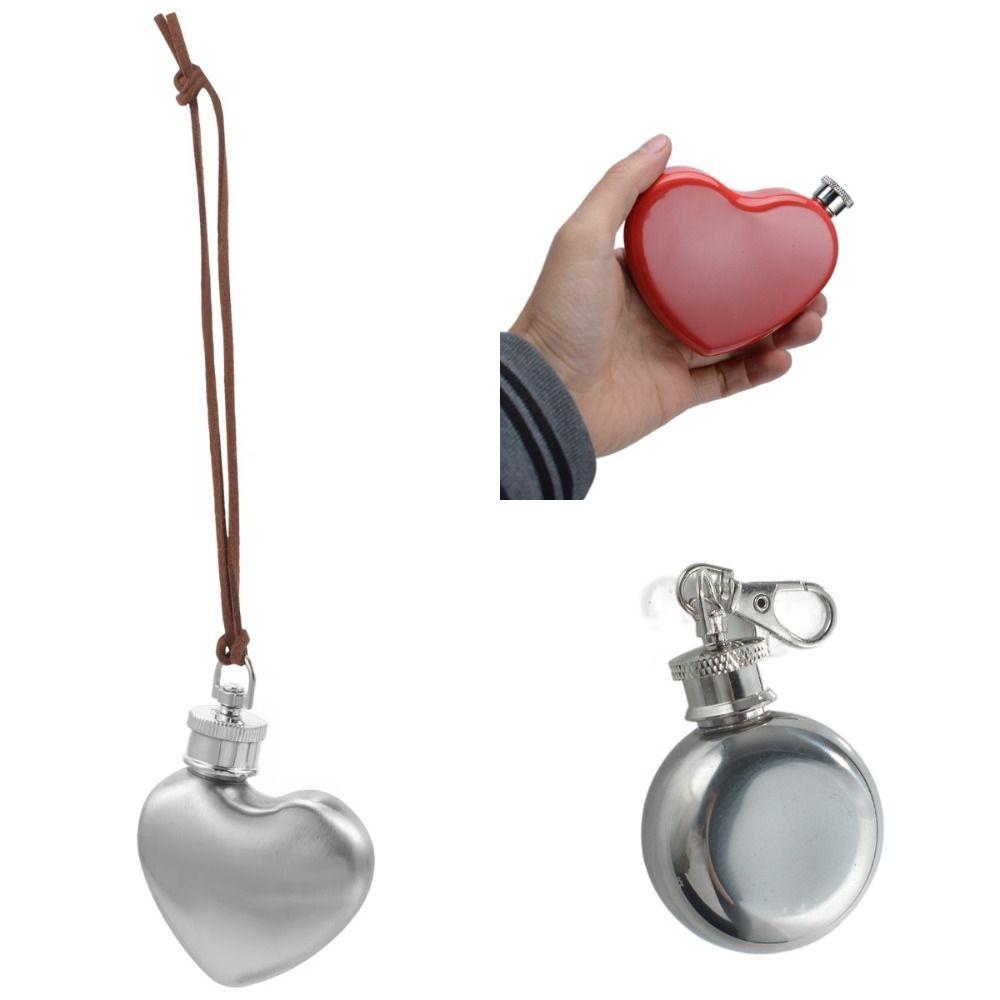 

Miniature Drinking Flasks Vodka Wine Pot New Outdoor Hip Flask Red Heart