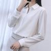Elegant Fashion Turn-down Collar Button Thin Blouses Spring Autumn Patchwork Color Women's Clothing Slim Open Stitch Shirts