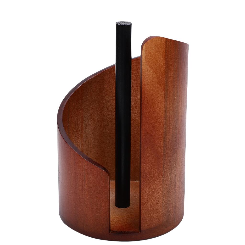 Portarotolo di Carta Decorativo in Legno, Supporto Verticale per Rotolo di Carta per Cucina Bagno