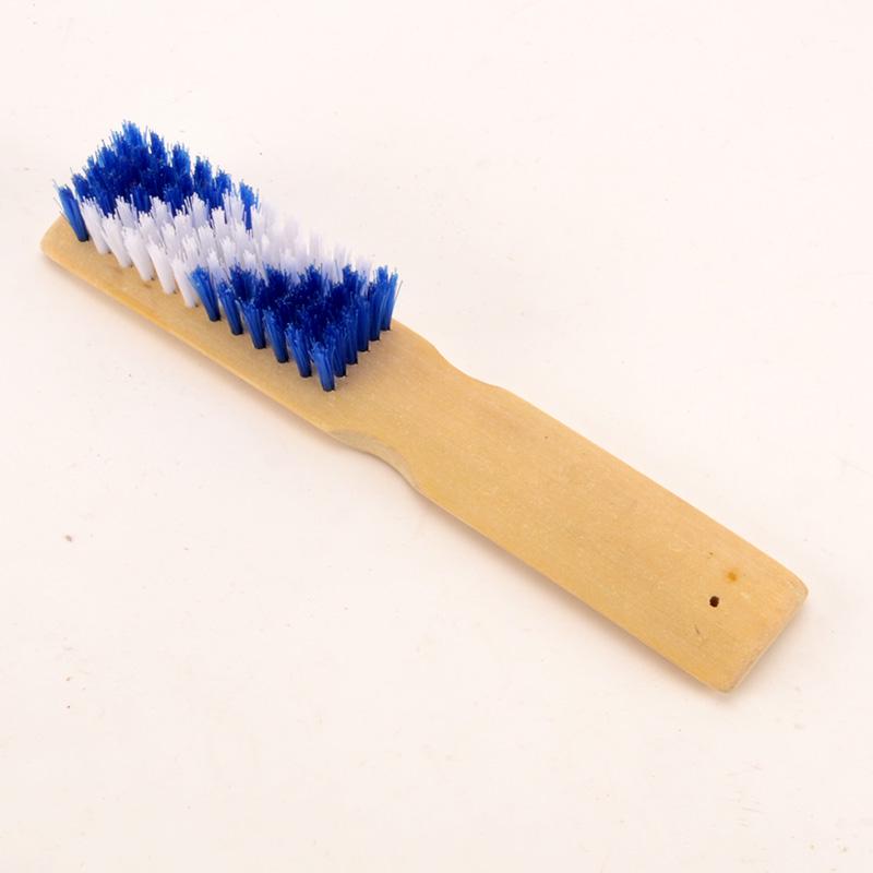 Bamboo Wooden Long-Handle Stiff Bristle Brush for Shoes and Household Cleaning