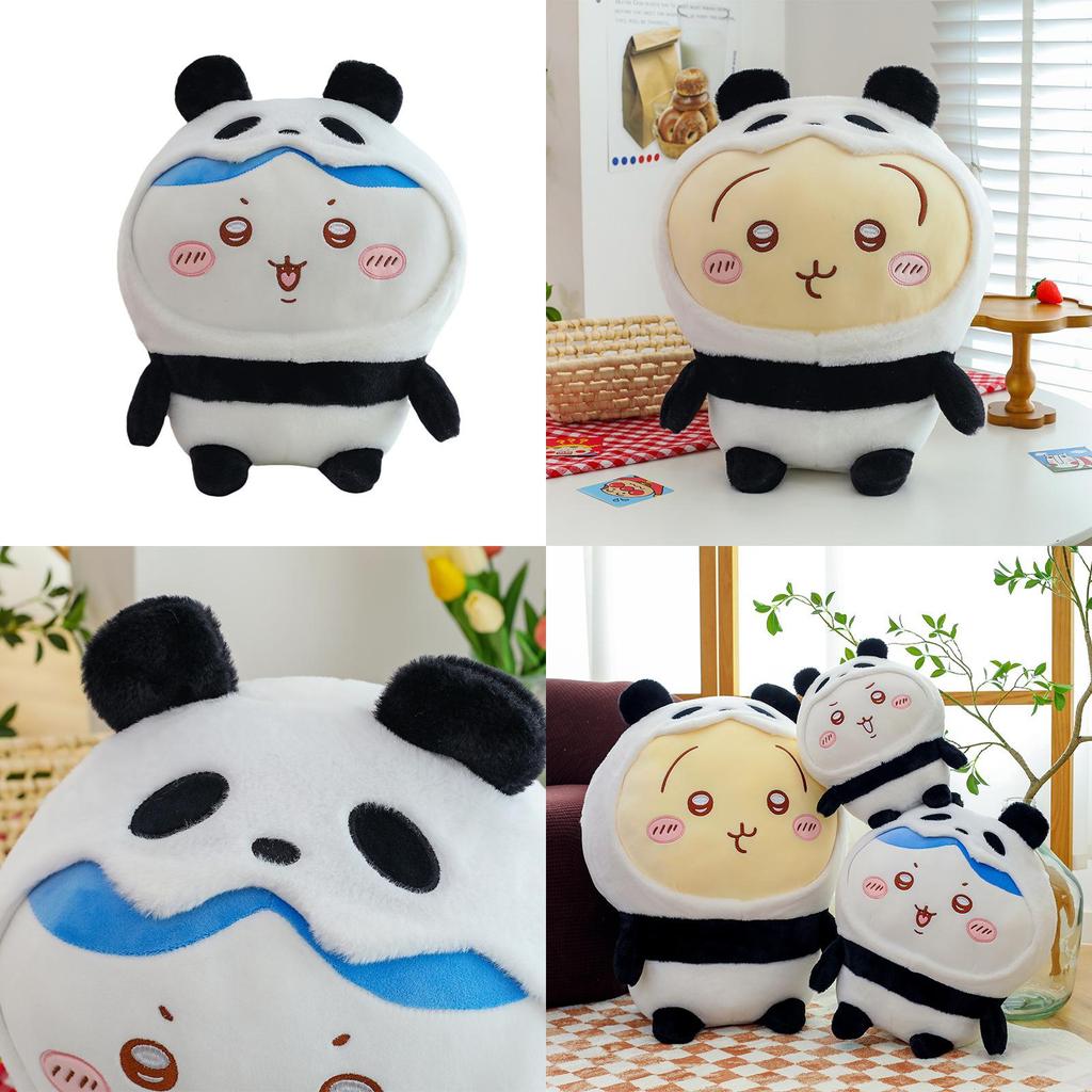 Chiikawa Panda Plush Toy Doll With Soft Pp Cotton Filling For Kids' Bedroom Decor