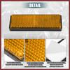 6 Pcs Rectangular Stick-on Safety Spoke Reflective Self Adhesive Reflector for Gate Posts Cars Trailer Motorcycle Trucks Boat Bicycle Bike Orange