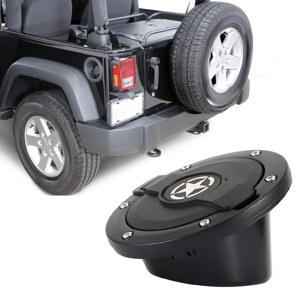 Oil Tank Cap Fuel Filled Fitting Cover Star Style Fits for Jeep Wrangler JK 24 Doors 20072017