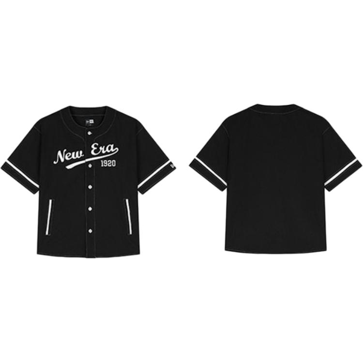 New Era SS26 Casual Letter Loose Comfortable Simple Short Sleeve Baseball Jersey Unisex Tops 14905336