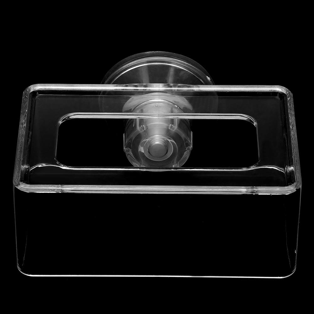 Acrylic Simple Installation Fish Food Feeder Feeding Ring for Fish Tank Aquarium with Suction Cup Less Than Br More