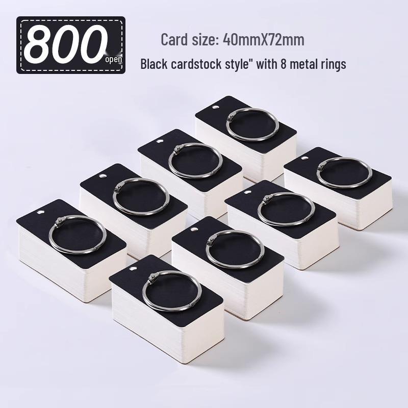 Kompakter Metallring Loseblatt-Notizblock - Taschenformat, leer und tragbar