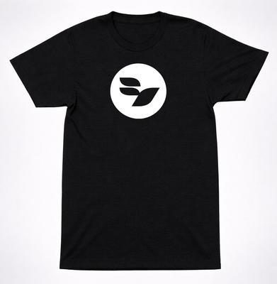 Further Seems Forever White Circle Logo Shirt Emo Indie Rock Band Black Shirt