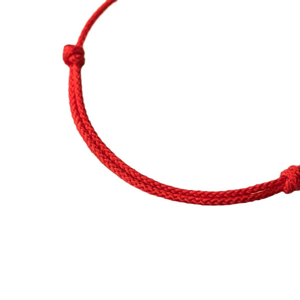 Silve Love Heart Red Rope Pull Bracele For Women Girl Minimalism Adjustable Jewelry Birthday Gift