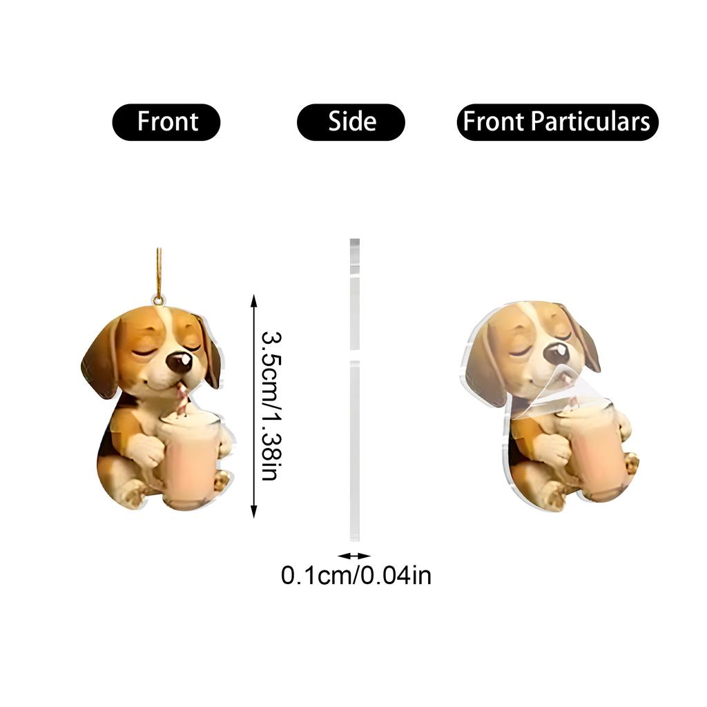 2D Flaches Acryl Überraschungsbox 24 Stück Anhänger Mit Flugzeugbox Lustiger Weihnachts-Countdown-Kalender