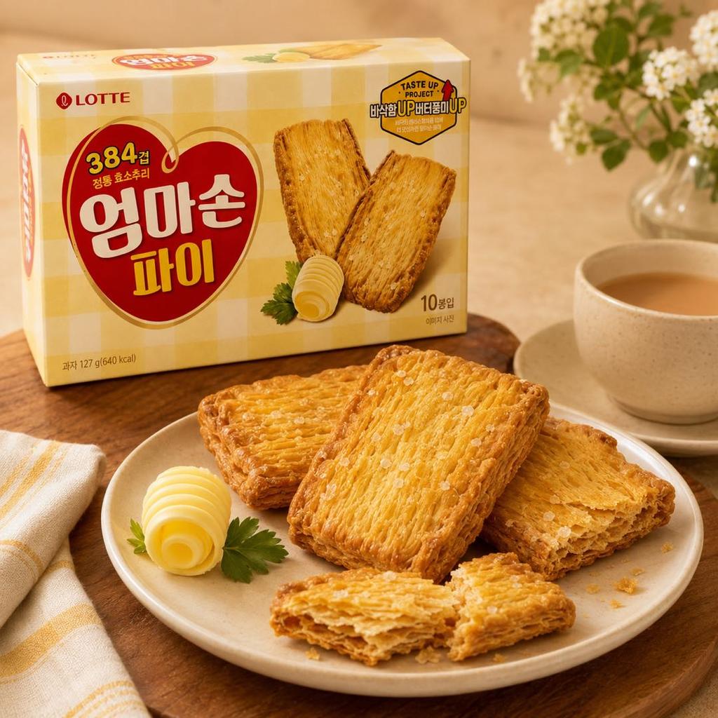Lotte Mom's Hand Pie Biscuits 127g