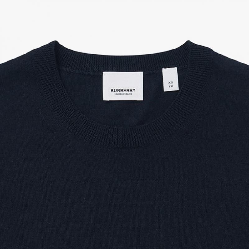 Burberry 8075012 Bempton Vampton Check Patch Merino Wool Women S Knit