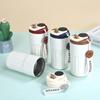 Smart Temperature Display Coffee Cup 450ml, 316 Stainless Steel Vacuum Insulated Thermo Bottle, Portable Thermal Mug for Office