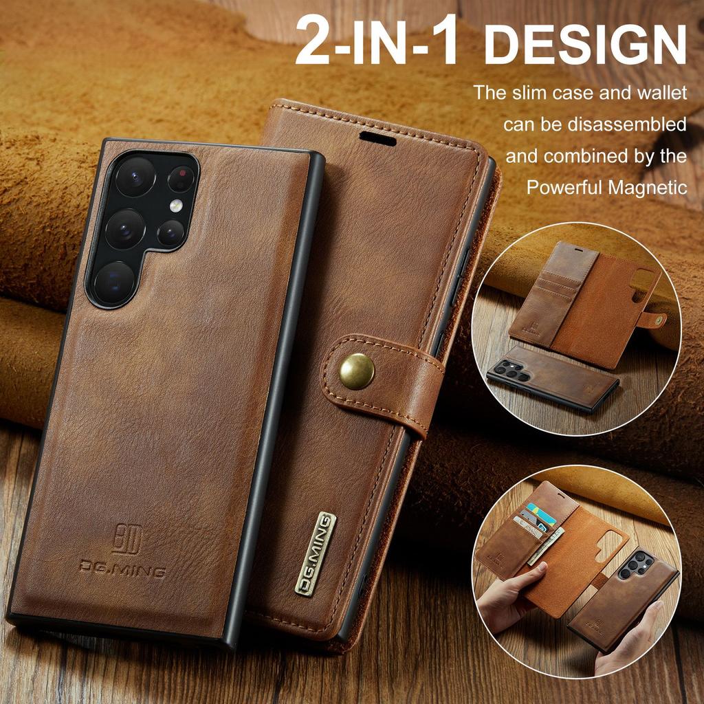 Applicable To Samsung S23 Ultra Magnet Split Leather Case Wallet Protective Case S23 2-in-1 Split Mobile Phone Case