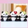 Animal Plush Panda Doll With Short Plush Material For Children Gifts And Accessories