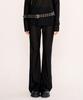 FANYOUNG See-Through Bootcut Leggings Black