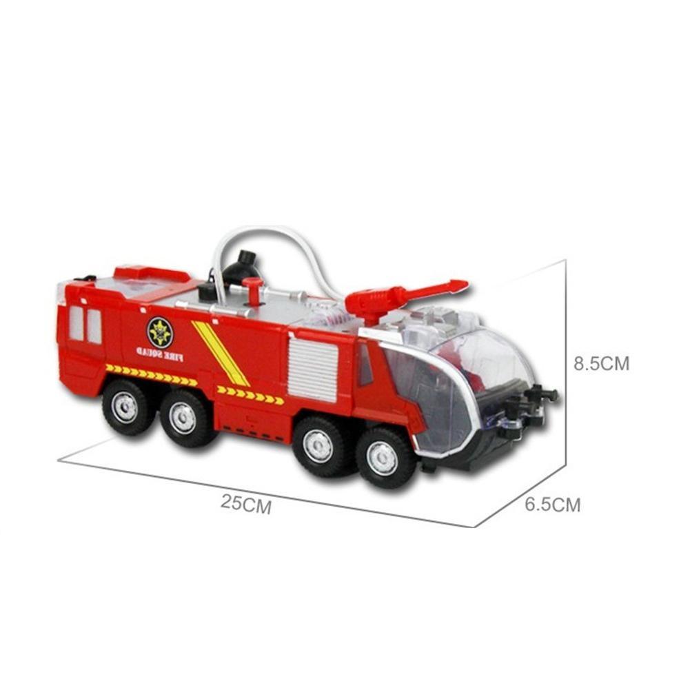 Children Simulation Music Lighting Electric Universal Water Spray Fire Truck