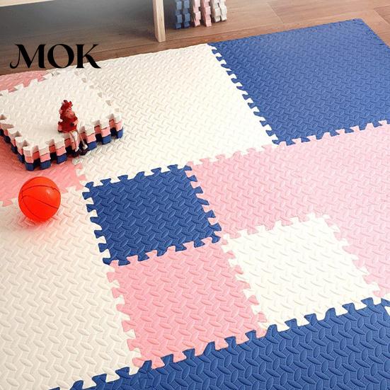 Protective Exercise Mat 6Pcs Gym Floor Mats, EVA Foam Puzzle Interlocking Tiles for Yoga Pilates Training Pad Home Gym, Kids Play Areas, Kitchen