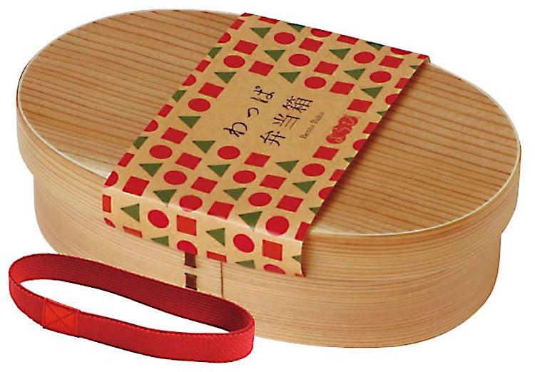 Yamako Magewappa Bento-Box für mit Gummiband und 782352 Picknicks, Trennwand,
