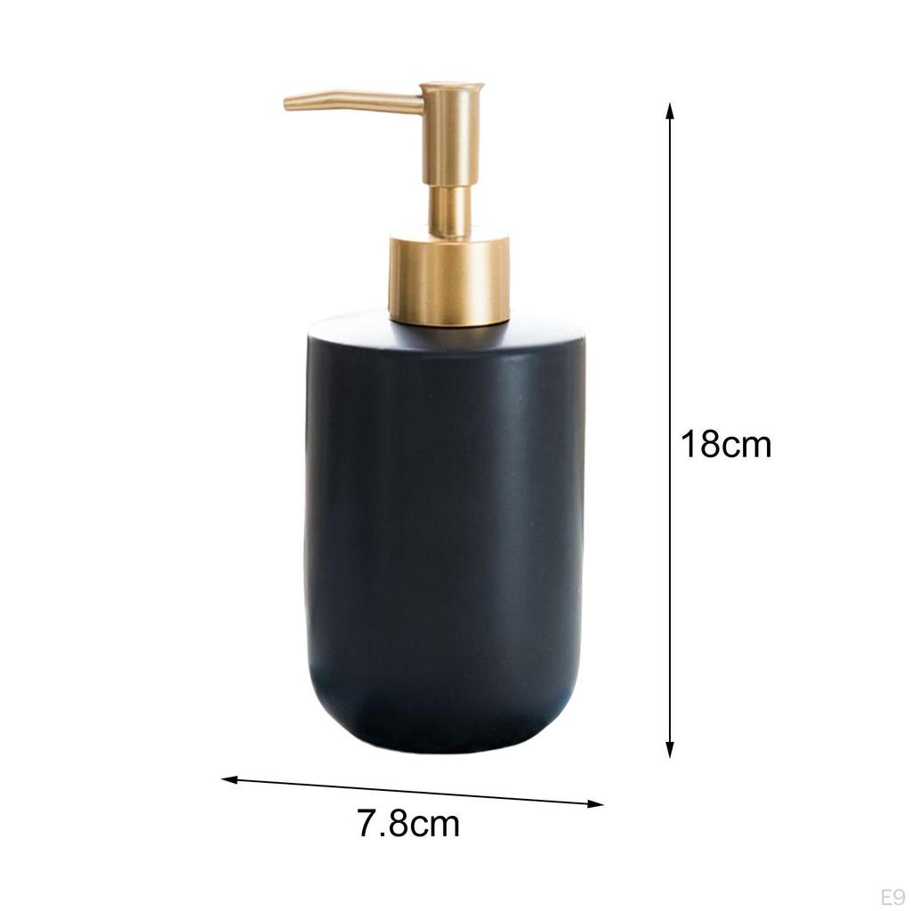 Liquid Soap Dispenser, Container Empty Bottles Ceramic Refillable Pump for