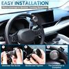 Tallew 2 Pieces Steering Wheel Spinner Knob Vehicle Steering Wheel Turn Ball Knob Suicide Power Handle Accessories For Cars, Trucks, Tractors, Boats,