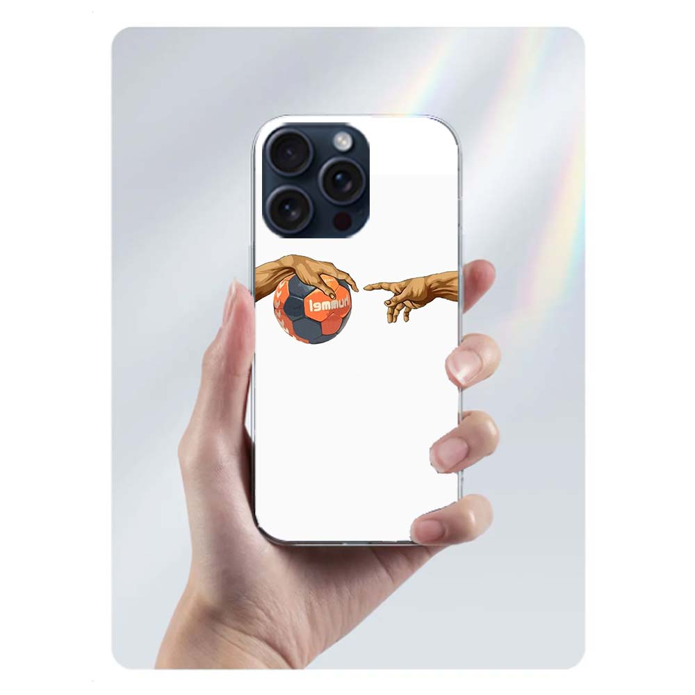 

Handball Sport Clear Phone Case For Iphone 17 Air 16 Pro Max 15 Pro 14 Plus 17E 16E 11 13 12 Mini Cover Cases Fundas Cell TPU Ca iPhone 16 Pro Max
