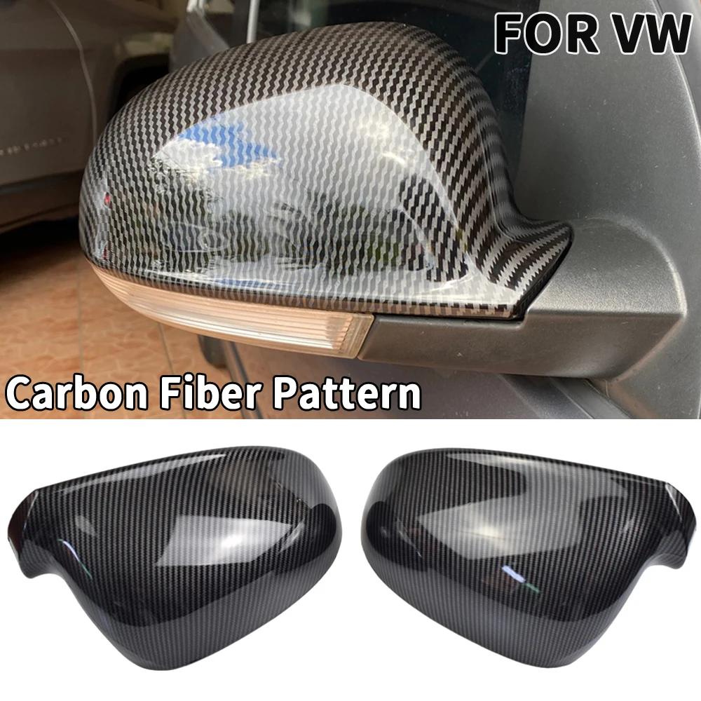 GlossyBlack Side Wing Rear View Mirror Cover Replacement Caps Shell For VW GOLF 5 MK5 GTI Jetta Passat B5.5 B6 EOS Sharan Superb