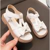 Summer Bow Little Girl Fashionable Versatile Sandals for Baby Girls Korean Version Casual Soft Soled Beach Shoes