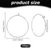 316 Stainless Steel Wine Glass Charms Rings Hoop Earring Findings DIY Material for Basketball Wives Hoop Earrings Stainless Steel Color 21 Gauge