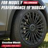 4PCS Hub Cap Performance Replacement Wheel Cap Automobile Full Rim Cover Accessories for Tesla Model Y 2018-2023 Hubcap 19 Inch
