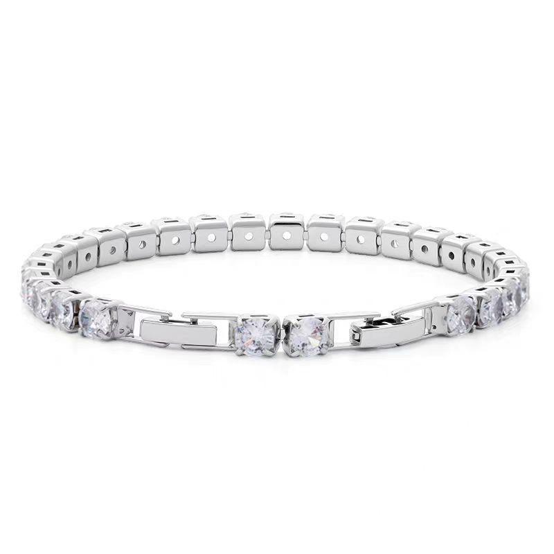 

Женский ослепительный циркониевый теннисный браслет - Однорядный хип-хоп, легкая роскошь Other