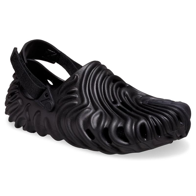 Salehe Bembury x Crocs Pollex Clog "Sasquatch" EVA Trendy Sporty Beach Sandals Unisex Black