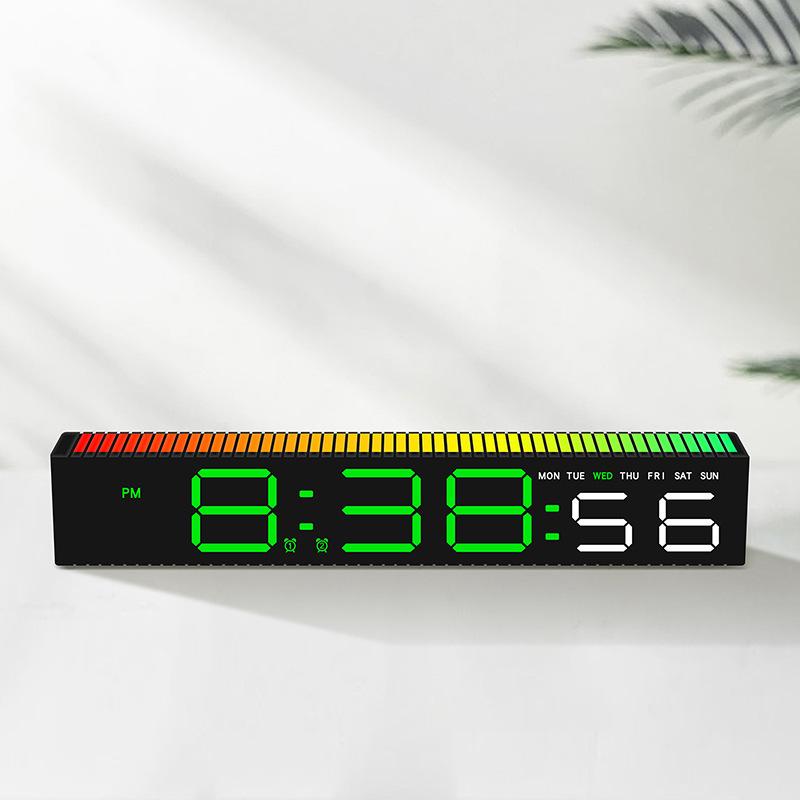 Creative LED Sound-Activated Alarm Clock with Tabletop Design 5517