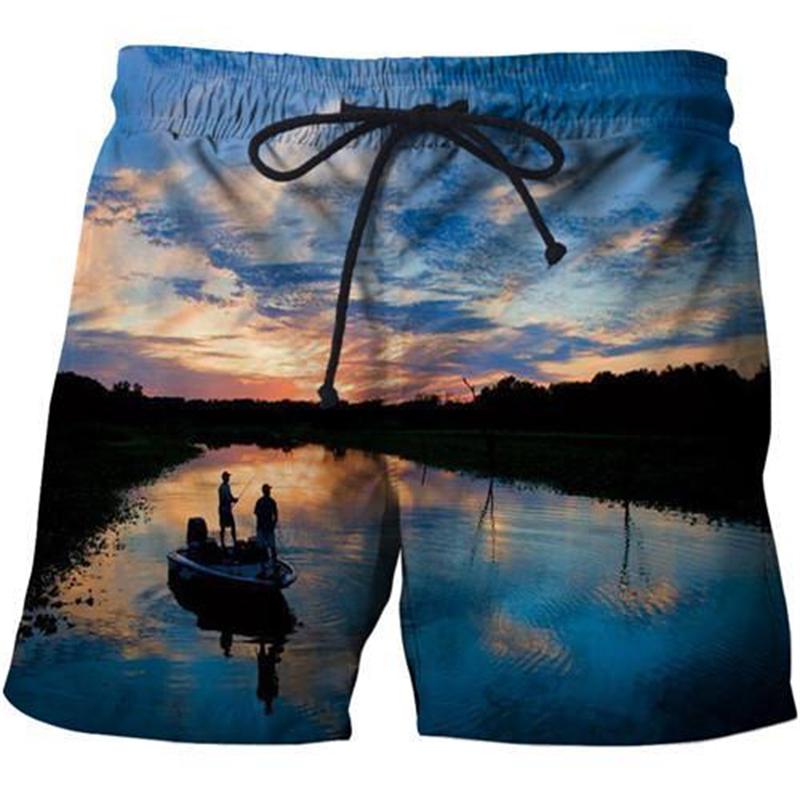 Animal Fish Surfing Board Short For Men Summer Swimwear Shorts Kids Beach Shorts Men Sports Pants Harajuku Clothing