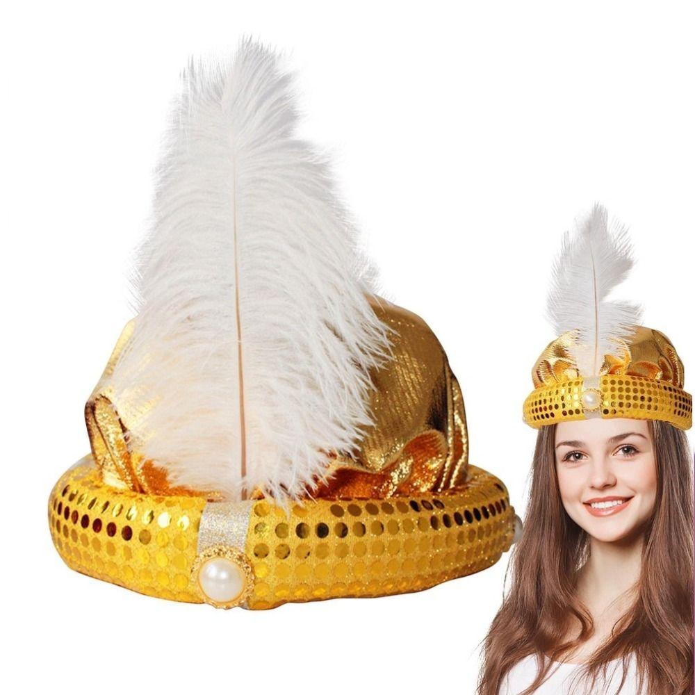 Başlık Hint Şapkası Performans Aksesuarları Arap Başlığı Parti Şapkası Sultan Türban Şapkaları Cosplay Karnaval