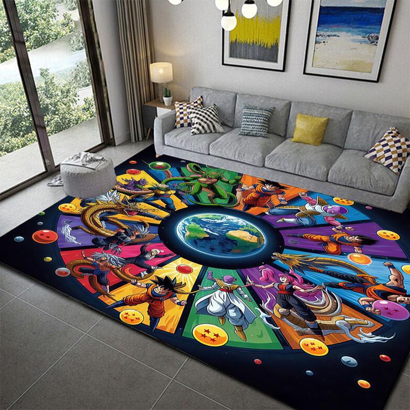 Dragon Ball Vegeta Figure Pattern Area Ruganime soft washable cartoon floor carpet 60x90cm