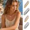 Metal Necklace Shortener for Thin Chains, Adjustable Chain Clip with Rhinestone, Golend Plated Connector Adjuster Clasp, Bracelet Jewelry Making