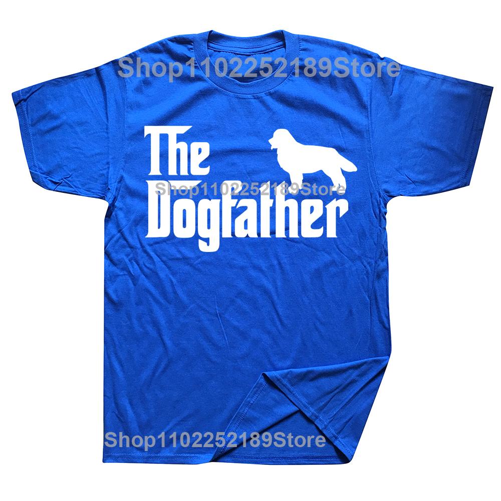 Neuheit Berner Sennenhund The DogFather T-Shirts Grafik Baumwolle Streetwear Kurzarm Geburtstagsgeschenke Sommerstil T-Shirt
