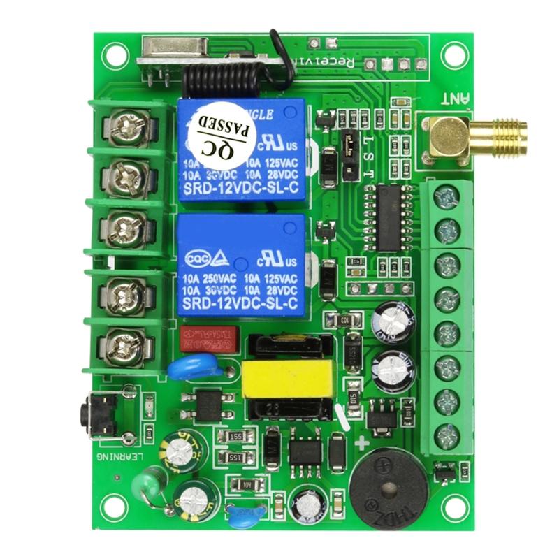 315Mhz/433Mhz Wireless Remote Control RF Remote for Motor Waterpump 12V-48V 4CH Universal Relay Receiver and Transmitter