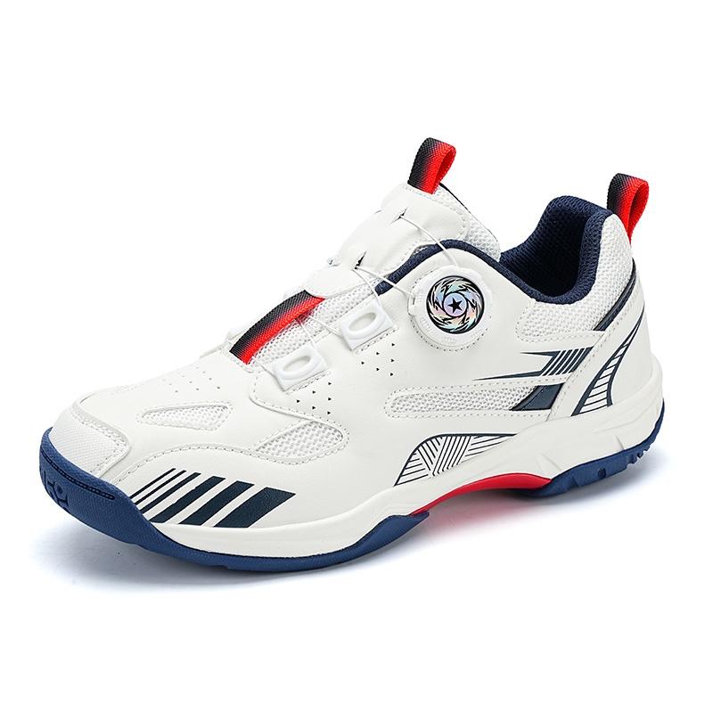 Kids Rotary Dial Badminton Shoes Lightweight Court Sport Sneakers for Training School Indoor Outdoor Play Sizes 30-40 Daily Wear