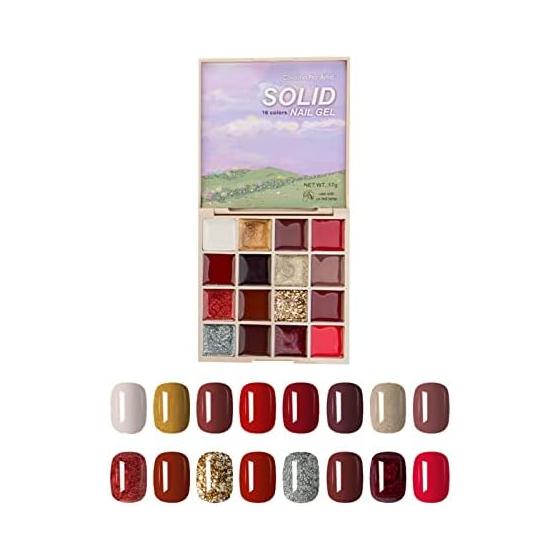 Color Gel 16 Colors Nail Drawing Polish Beautiful Nail Gel Painting Nail Art Nail Set Manicure Set Professional Manicure Set Home Nail Salon (Morning