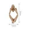 24cm Abstract Art Thinker Statue Thinking of You Figurine Natural Sandstone Crfats Sculpture Modern Home Office Desk Decor