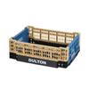 Dulton Folding Mesh Storage 11L CAR Foldable Storage 14cm Height 40cm Width 30cm Depth Coyote/Blue "FOR LIFE" V21-0346CO/BL