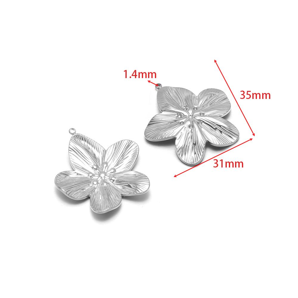 5Pcs Stainless Steel Multistyle Sun Charms Flower Pendants for DIY Retro Jewelry Making Handmade Necklace Earrings Findings Bulk