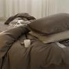 Waffle Weave 4-Piece Set: Modern Style, 60s Pure Cotton, Solid Color Bed Sheets, Pure Cotton Duvet Cover, Light Luxury Bedding
